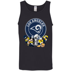 Nfl – Los Angeles Rams Super Bowl 2019 Mickey Mouse Minnie Mouse Donald Duck Daisy Duck Football Men Cotton Tank