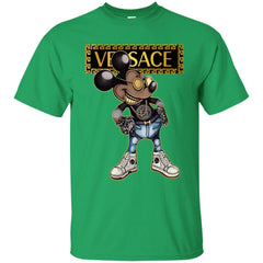 Versace Mickey Mouse Cartoon T-shirt Men Cotton T-Shirt Men Cotton T-Shirt - parenttees