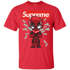 Supreme Deadpool Funny T-shirt Men Cotton T-Shirt Men Cotton T-Shirt - parenttees