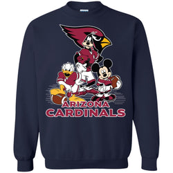 Mickey Mouse Arizona Cardinals American Football Nfl Sports Shirt Crewneck Pullover Sweatshirt