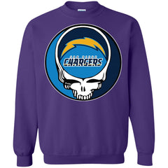 Los Angeles Chargers Grateful Dead Steal Your Face Football Nfl Shirts Crewneck Pullover Sweatshirt Crewneck Pullover Sweatshirt - parenttees