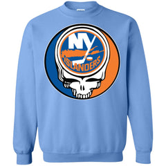 New York Islanders Grateful Dead Steal Your Face Hockey Nhl Shirts Crewneck Pullover Sweatshirt Crewneck Pullover Sweatshirt - parenttees