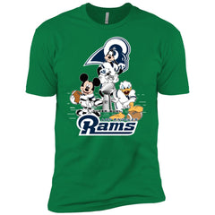 Nfl – Los Angeles Rams Donald Duck Goofy Mickey Mouse Super Bowl 2019 Football Men Short Sleeve T-Shirt Men Short Sleeve T-Shirt - parenttees