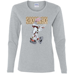 Gucci Rabbit Smoking Tshirt Women Long Sleeve Shirt