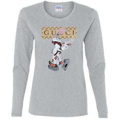 Gucci Rabbit Smoking Tshirt Women Long Sleeve Shirt Women Long Sleeve Shirt - parenttees