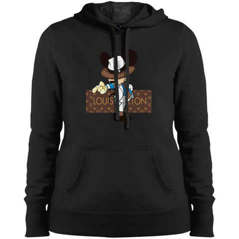 Louis Vuitton Mickey Dance Tshirt Women Hooded Sweatshirt Black / X-Small Women Hooded Sweatshirt - parenttees