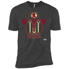 Captain Marvel Red Yellow Flight Powers Men Short Sleeve T-Shirt Men Short Sleeve T-Shirt - parenttees