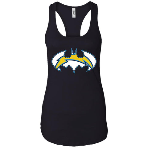 We Are The Los Angeles Chargers Batman Nfl Mashup Women Tank Top Black / X-Small Women Tank Top - parenttees