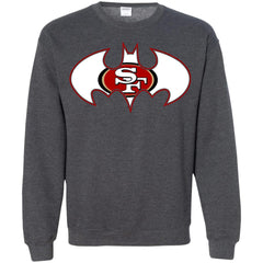 We Are The San Francisco 49ers Batman Nfl Mashup Crewneck Pullover Sweatshirt Crewneck Pullover Sweatshirt - parenttees