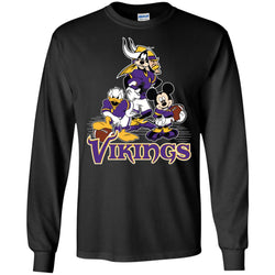 Mickey Mouse Minnesota Vikings American Football Nfl Sports Shirt Men Long Sleeve Shirt