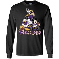 Mickey Mouse Minnesota Vikings American Football Nfl Sports Shirt Men Long Sleeve Shirt Men Long Sleeve Shirt - parenttees