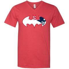 We Are The New England Patriots Batman Nfl Mashup Men V-Neck T-Shirt Men V-Neck T-Shirt - parenttees