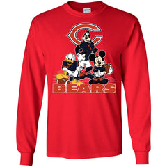 Mickey Mouse Chicago Bears American Football Nfl Sports Shirt Men Long Sleeve Shirt Men Long Sleeve Shirt - parenttees