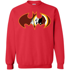 We Are The Washington Redskins Batman Nfl Mashup Crewneck Pullover Sweatshirt Crewneck Pullover Sweatshirt - parenttees