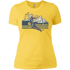 Marvel Captain Marvel Flight Clouds Vintage Women Cotton T-Shirt Women Cotton T-Shirt - parenttees