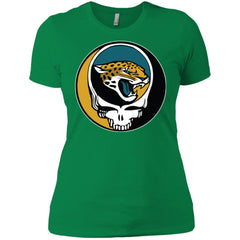 Jacksonville Jaguars Grateful Dead Steal Your Face Football Nfl Shirts Women Cotton T-Shirt Women Cotton T-Shirt - parenttees