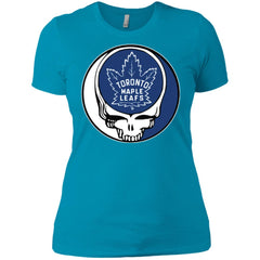 Toronto Maple Leafs Grateful Dead Steal Your Face Hockey Nhl Shirts Women Cotton T-Shirt Women Cotton T-Shirt - parenttees