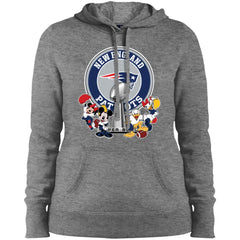 New England Patriots Super Bowl 2019 Mickey Minnie Mouse Donald Daisy Duck Football Nfl Women Hooded Sweatshirt Women Hooded Sweatshirt - parenttees