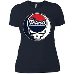 New England Patriots Grateful Dead Steal Your Face Football Nfl Shirts Women Cotton T-Shirt Women Cotton T-Shirt - parenttees