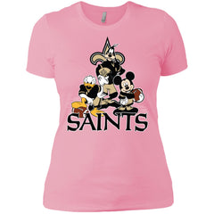 Mickey Mouse New Orleans Saints American Football Nfl Sports Shirt Women Cotton T-Shirt Women Cotton T-Shirt - parenttees