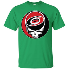 Carolina Hurricanes Grateful Dead Steal Your Face Hockey Nhl Shirts Men Cotton T-Shirt Men Cotton T-Shirt - parenttees