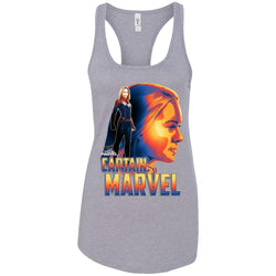 Captain Marvel Bold Sunset Portrait Women Tank Top