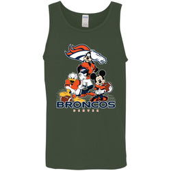 Mickey Mouse Denver Broncos American Football Nfl Sports Shirt Men Cotton Tank