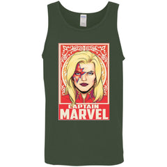 Captain Marvel Ornament Men Cotton Tank Men Cotton Tank - parenttees