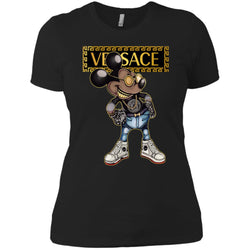 Versace Mickey Mouse Cartoon T-shirt Women Cotton T-Shirt