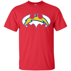 We Are The Los Angeles Chargers Batman Nfl Mashup Men Cotton T-Shirt Men Cotton T-Shirt - parenttees