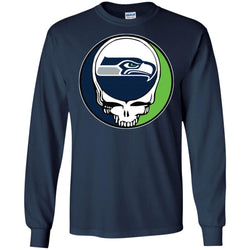 Seattle Seahawks Grateful Dead Steal Your Face Football Nfl Shirts Men Long Sleeve Shirt