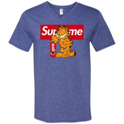 Supreme Tiger T-shirt Men V-Neck T-Shirt