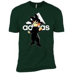 Goku Treding Adidas White T-shirt Men Short Sleeve T-Shirt Men Short Sleeve T-Shirt - parenttees