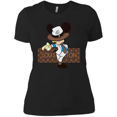 Louis Vuitton Mickey Dance Tshirt Women Cotton T-Shirt Women Cotton T-Shirt - parenttees