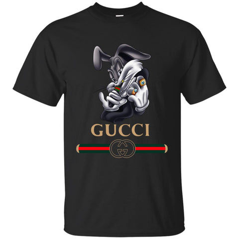 Gucci Rabbit Movie Disney T-shirt Men Cotton T-Shirt Black / S Men Cotton T-Shirt - parenttees