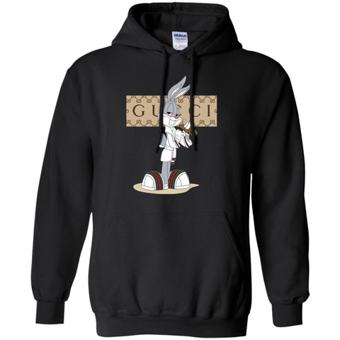 Gucci Rabbit Smoking Funny T-shirt Pullover Hoodie Sweatshirt Black / S Pullover Hoodie Sweatshirt - parenttees