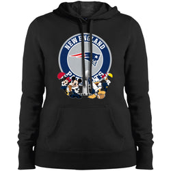 Nfl – New England Patriots Super Bowl 2019 Mickey Mouse Minnie Mouse Donald Duck Daisy Duck Football Women Hooded Sweatshirt