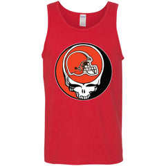 Cleveland Browns Grateful Dead Steal Your Face Football Nfl Shirts Men Cotton Tank Men Cotton Tank - parenttees