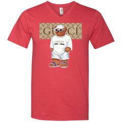 Best Life Gucci Bear T-shirt Men V-Neck T-Shirt Men V-Neck T-Shirt - parenttees