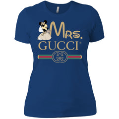 Mrs Minnie Gucci Couple Disney Shirt Valentine's Day T-shirt Women Cotton T-Shirt Women Cotton T-Shirt - parenttees