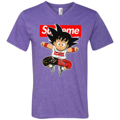 Supreme Dragon Ball Goku T-shirt Men V-Neck T-Shirt Men V-Neck T-Shirt - parenttees