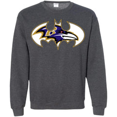 We Are The Baltimore Ravens Batman Nfl Mashup Crewneck Pullover Sweatshirt Crewneck Pullover Sweatshirt - parenttees