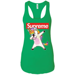 Supreme Unicorn T-shirt Dance Dabbing Unicorn Women Tank Top Women Tank Top - parenttees