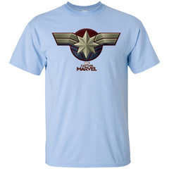 Marvel Captain Marvel Movie Chest Symbol Men Cotton T-Shirt Men Cotton T-Shirt - parenttees