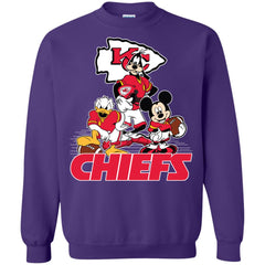 Mickey Mouse Kansas City Chiefs American Football Nfl Sports Shirt Crewneck Pullover Sweatshirt Crewneck Pullover Sweatshirt - parenttees