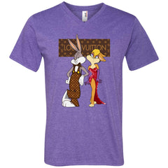 Louis Vuitton Rabbit Love Family T-shirt Men V-Neck T-Shirt Men V-Neck T-Shirt - parenttees