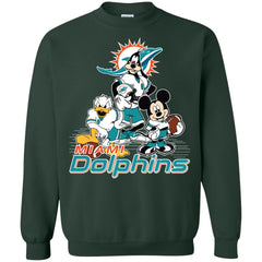 Mickey Mouse Miami Dolphins American Football Nfl Sports Shirt Crewneck Pullover Sweatshirt Crewneck Pullover Sweatshirt - parenttees