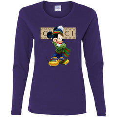 Gucci Trending Mickey T-shirt Women Long Sleeve Shirt Women Long Sleeve Shirt - parenttees