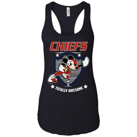 Nfl – Kansas City Chiefs Totally Awesome Mickey Mouse Super Bowl 2019 Football Women Tank Top Black / X-Small Women Tank Top - parenttees