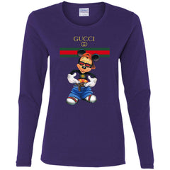 Gucci Logo Mickey Gift Trending T-shirt Women Long Sleeve Shirt Women Long Sleeve Shirt - parenttees